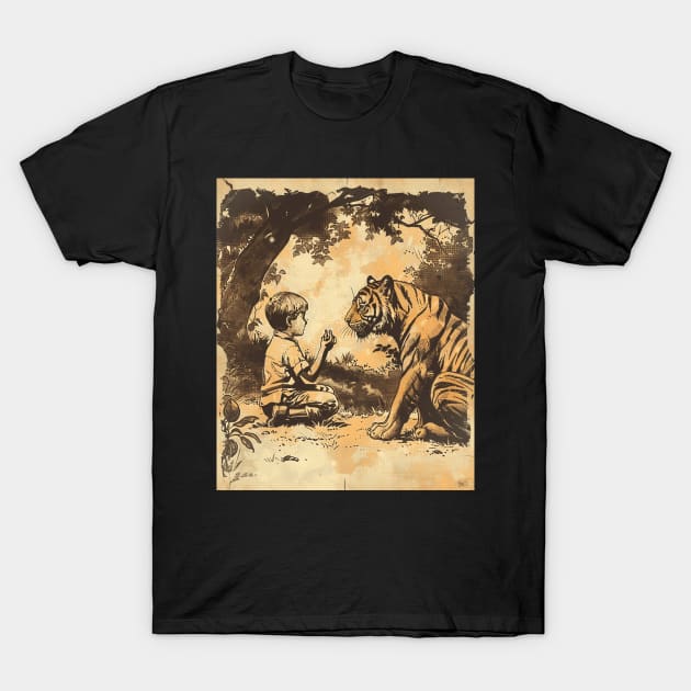 Calvin and Hobbes Tranquil Trails T-Shirt by Angel Shopworks